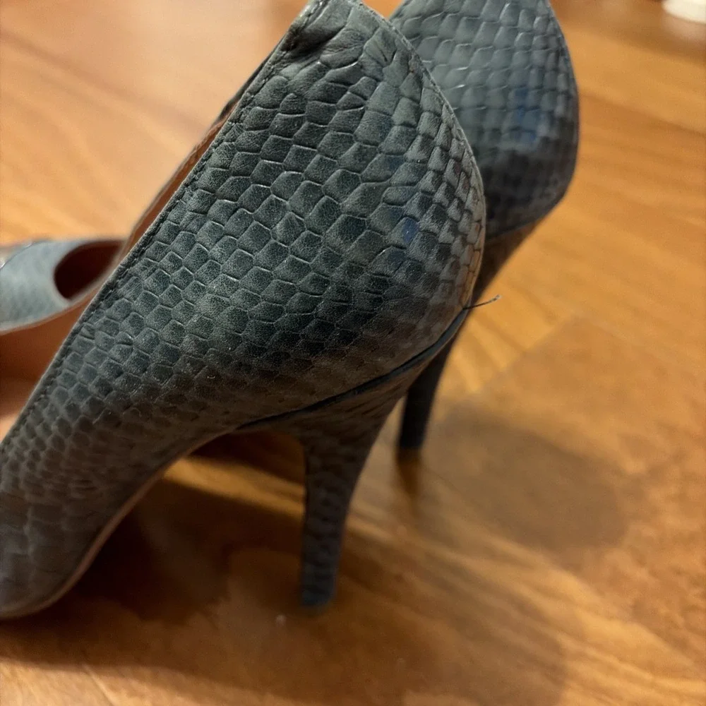Jeffrey Campbell Sherpal-2 Black Heeled Ankle Booties NIB Size 7.5